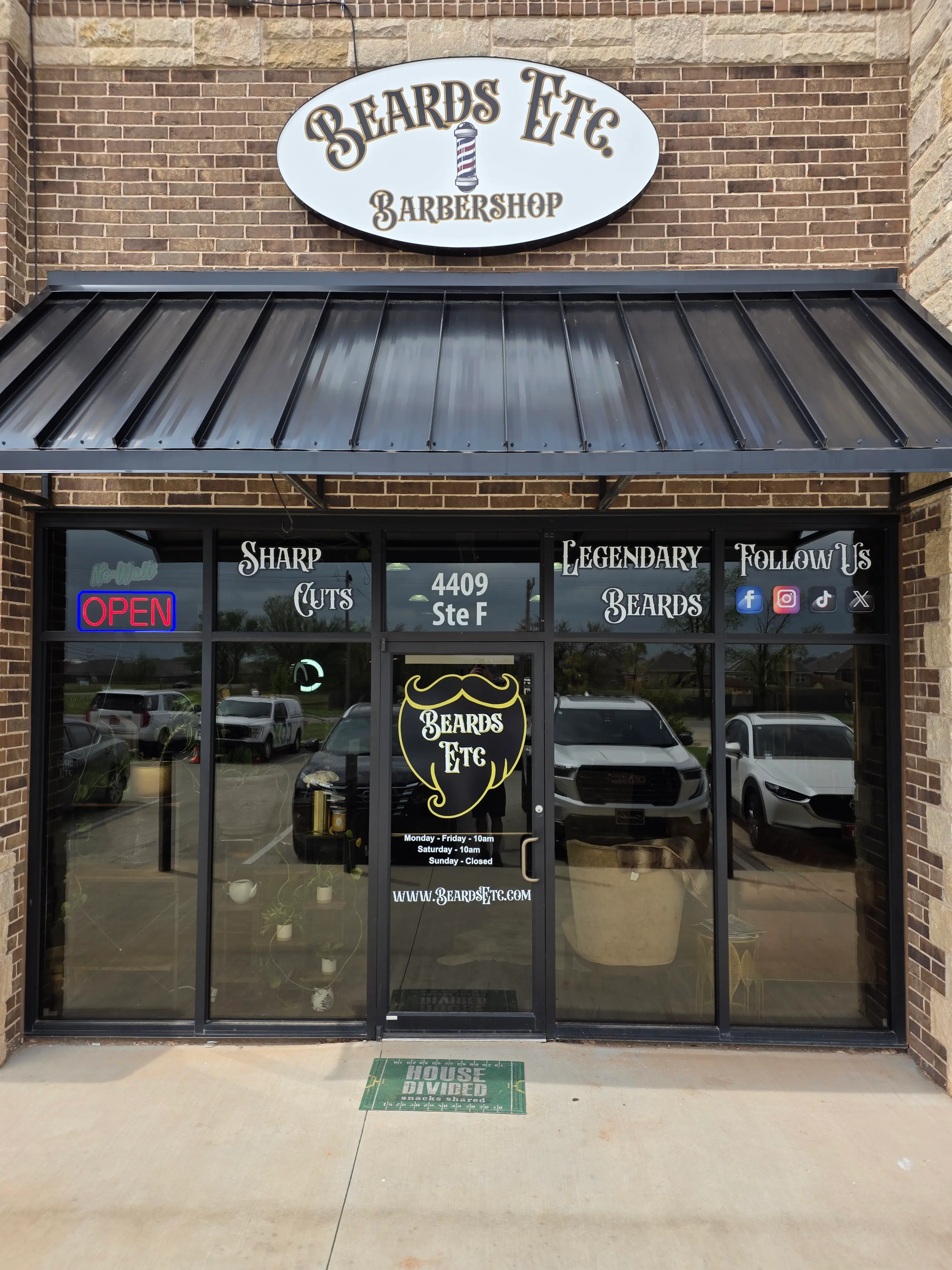Beards Etc Barbershop storefront Oklahoma City