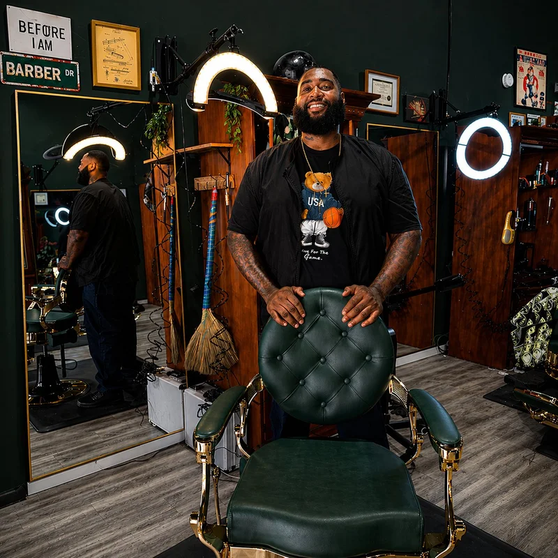 Draquan Cotton barber