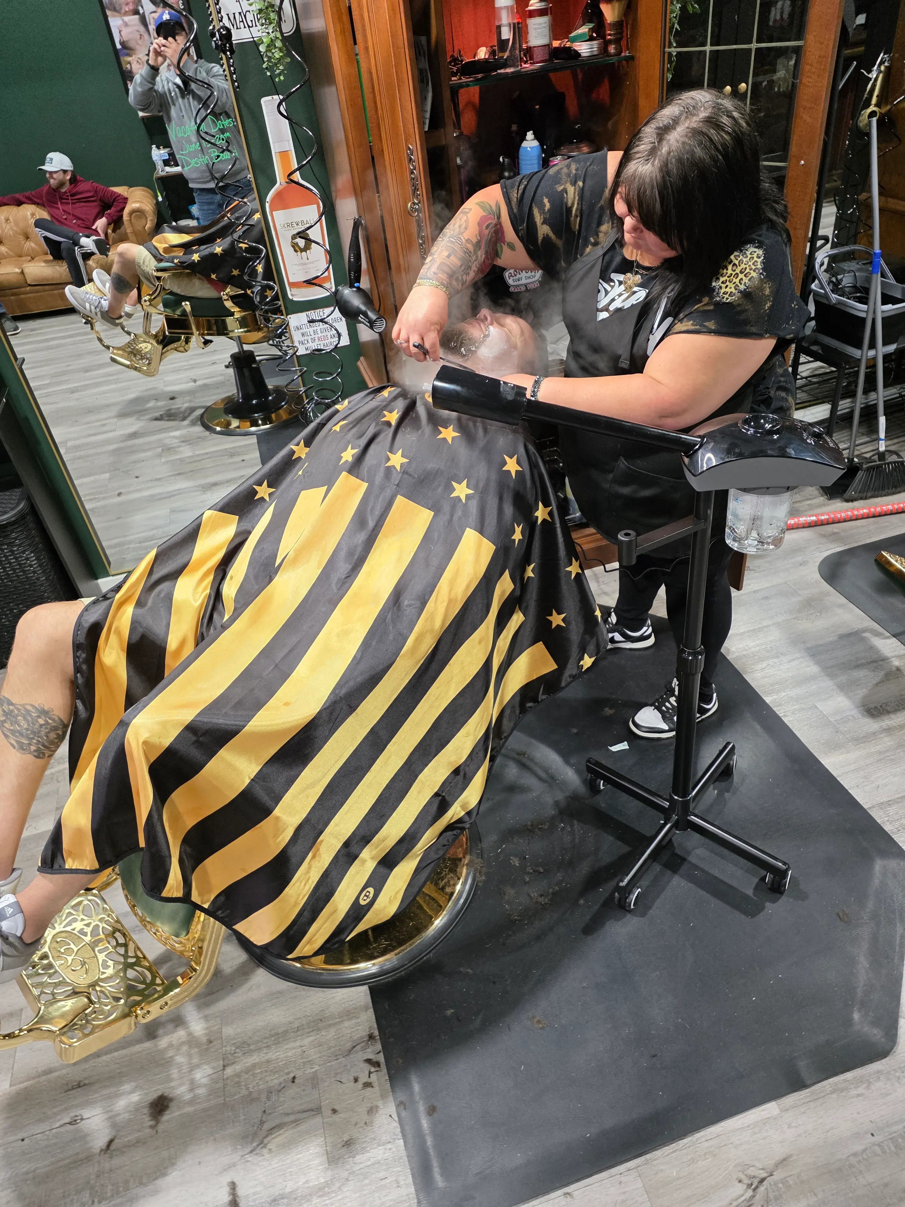 Andrea straight razor shave